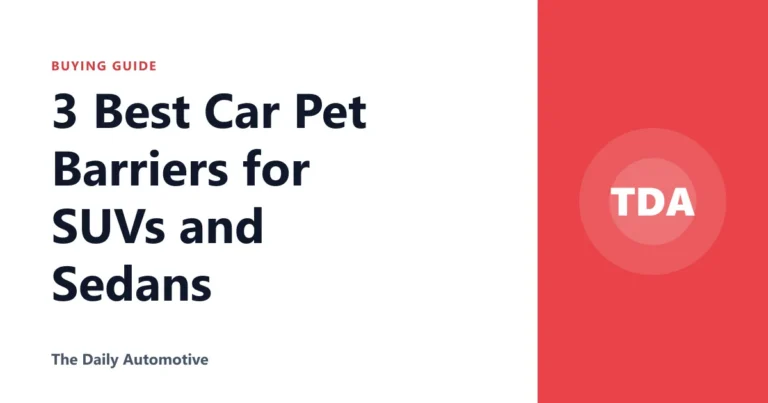 3 Best Car Pet Barriers for SUVs and Sedans