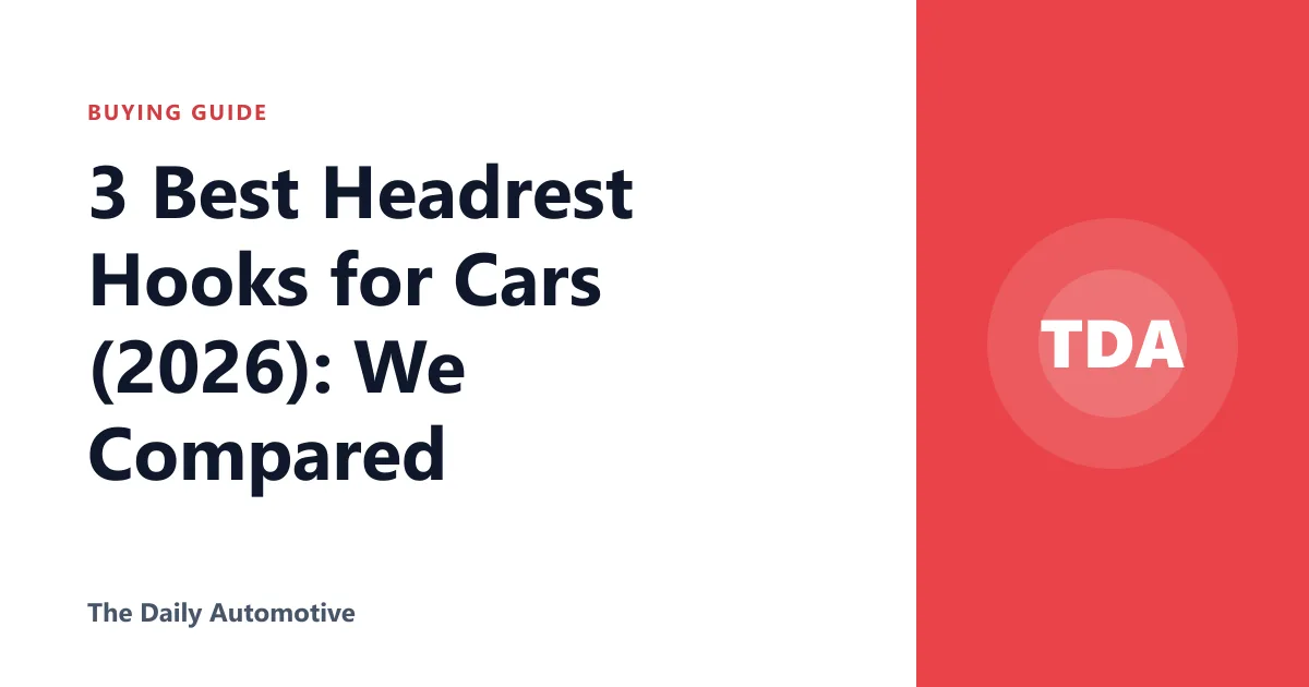 3 Best Headrest Hooks for Cars (2026): We Compared