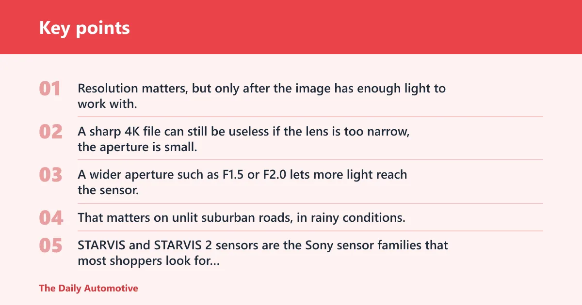 Key points: What matters most for night vision?
