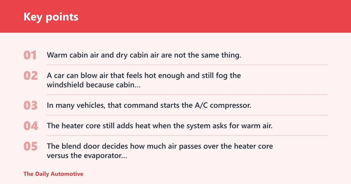 Key points: Heat and fog decision guide