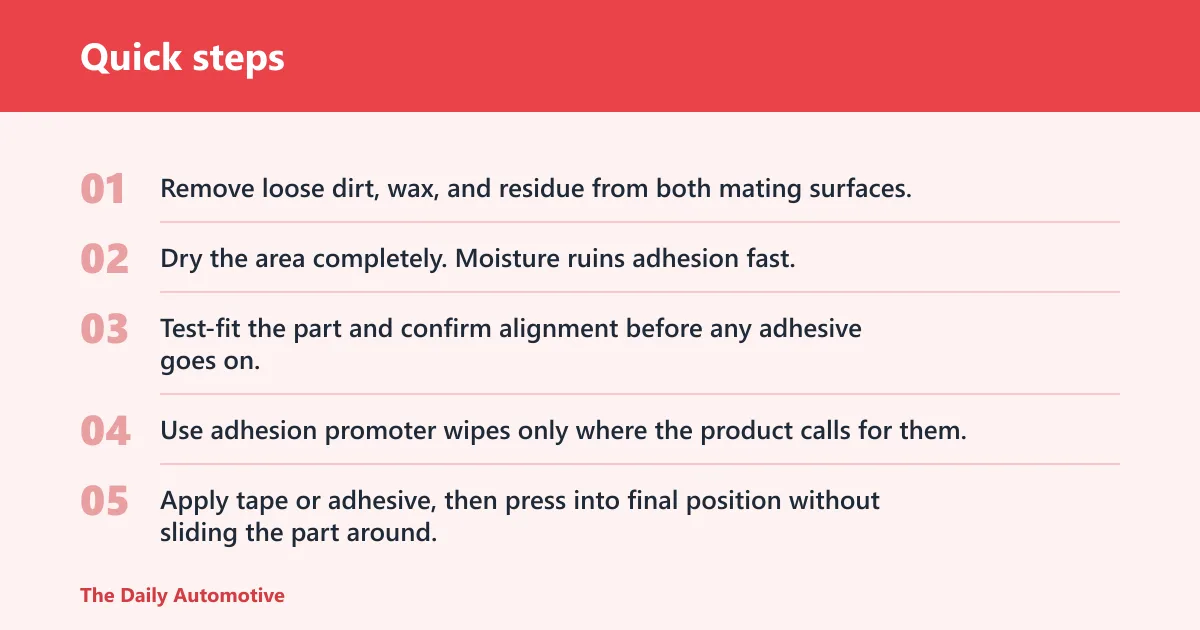 Quick steps: How to choose the right adhesive