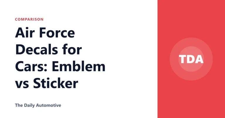 Air Force Decals for Cars: Emblem vs Sticker