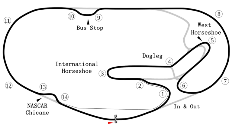 NASCAR stock car racing through a left-hand oval turn at a modern speedway
