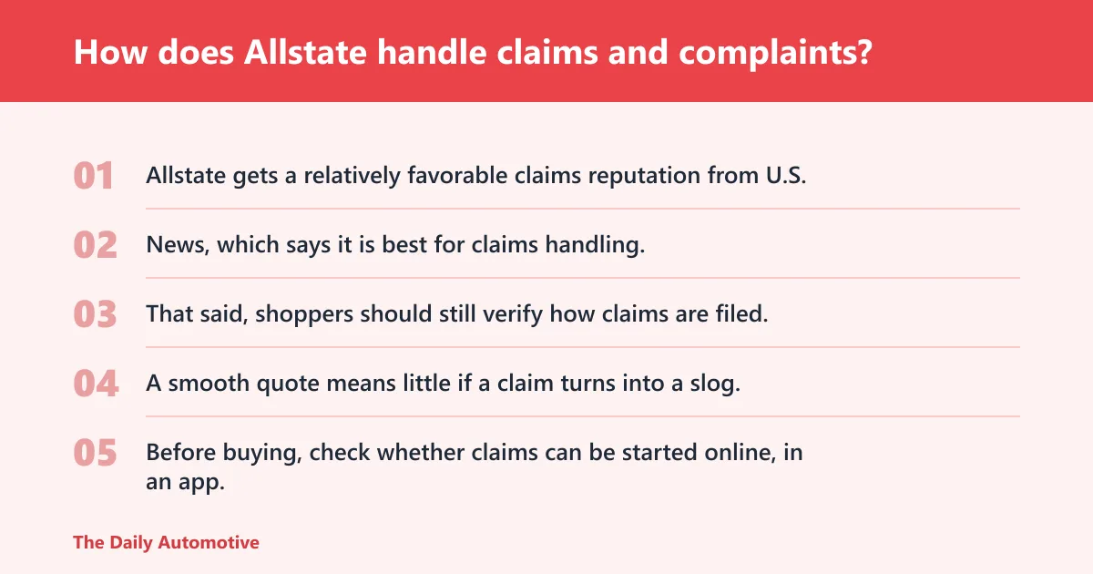 Steps: How does Allstate handle claims and complaints?