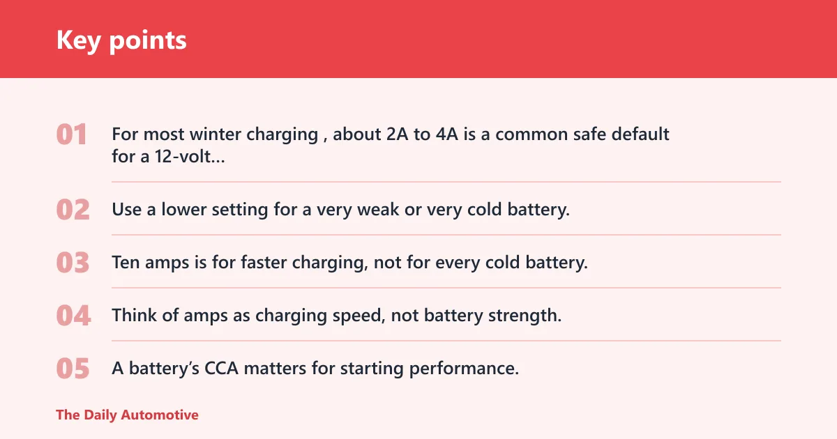 Key points: What amp setting should you use?
