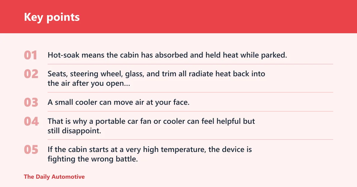 Key points: Does it work in a hot car?