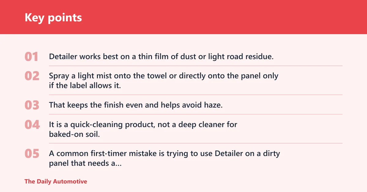 Key points: When should you use Detailer?