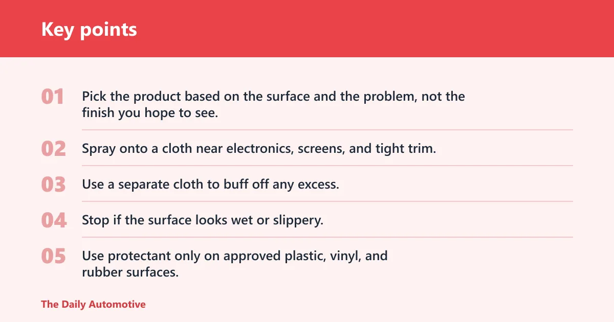 Key points: How do you avoid streaks and greasy residue?