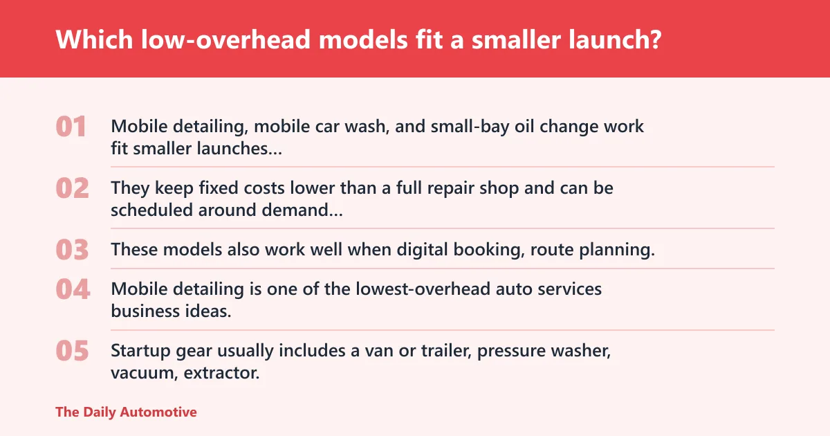Steps: Which low-overhead models fit a smaller launch?