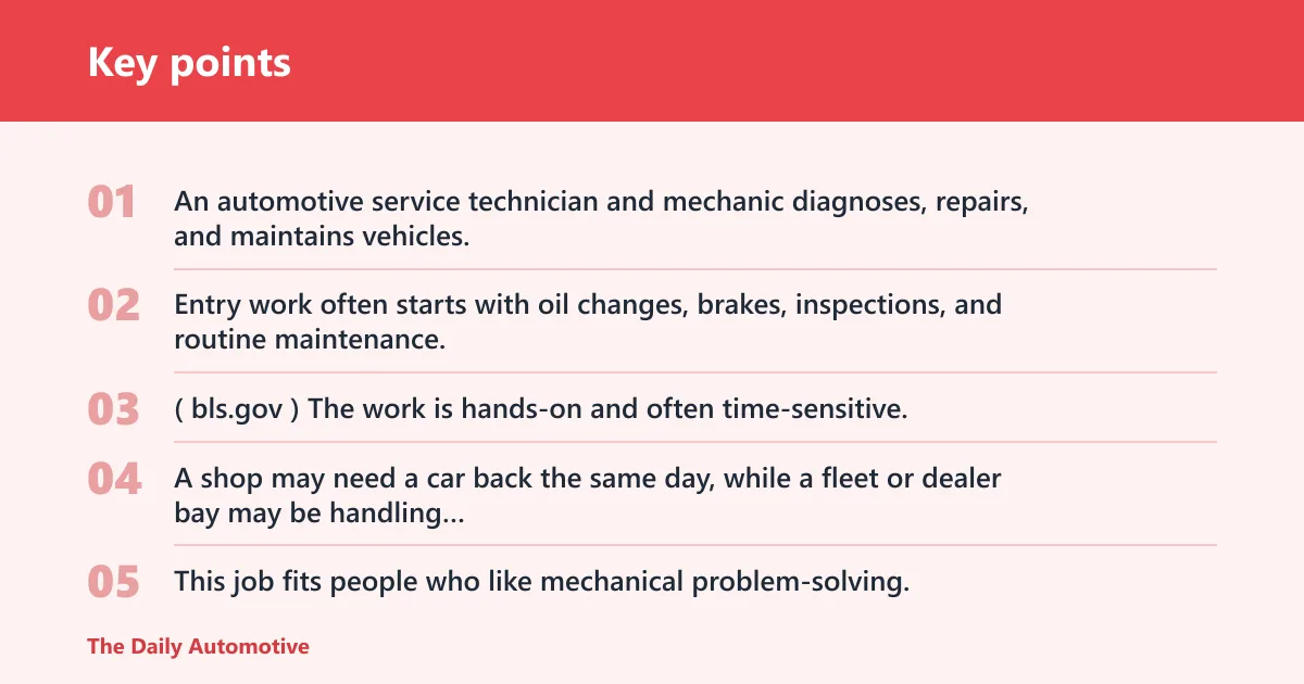 Key points: Is automotive service technician a good career?