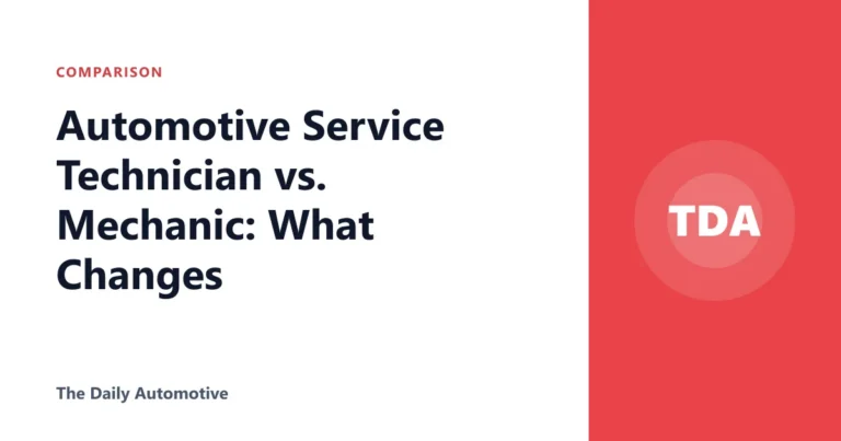 Automotive Service Technician vs. Mechanic: What Changes