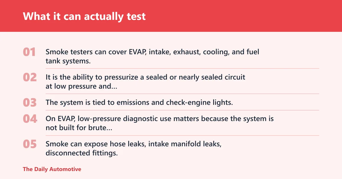 Steps: What it can actually test
