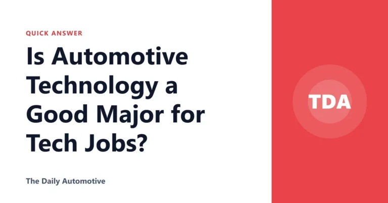 Is Automotive Technology a Good Major for Tech Jobs?