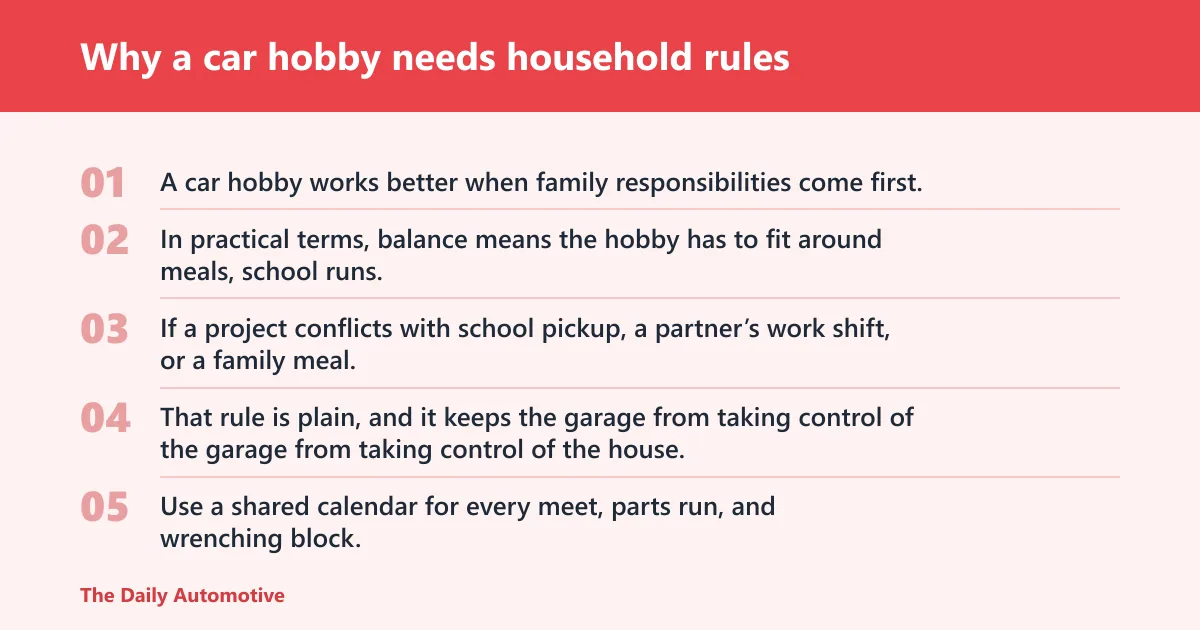 Steps: Why a car hobby needs household rules