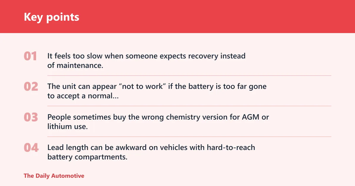 Key points: What does not work