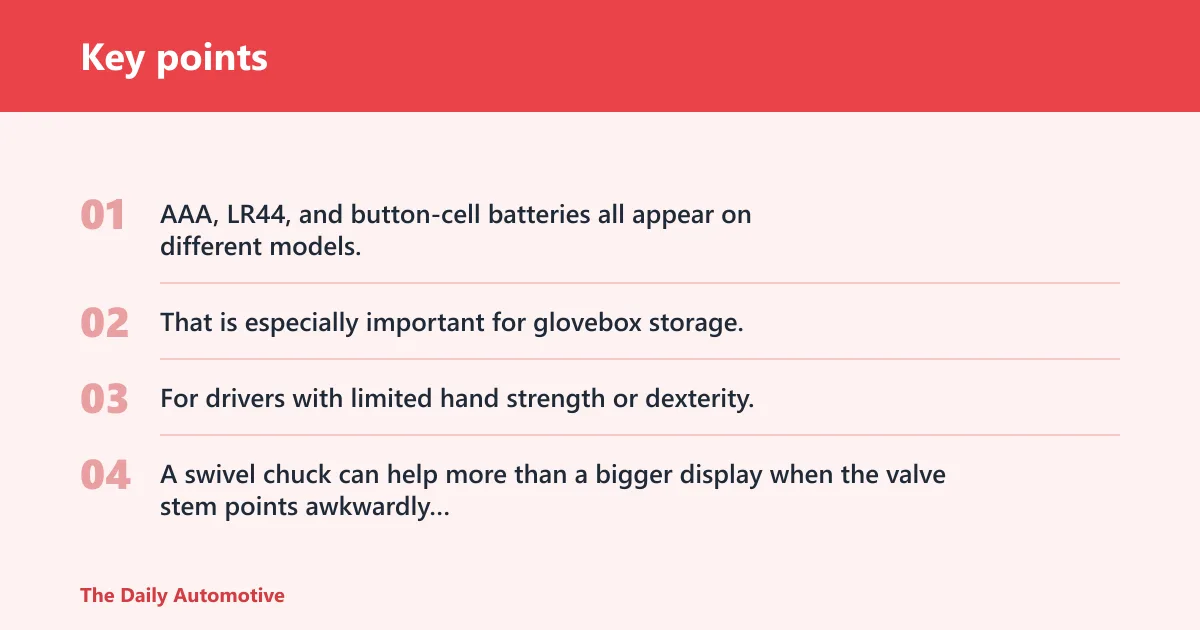 Key points: Why low-light readability and hand fit matter