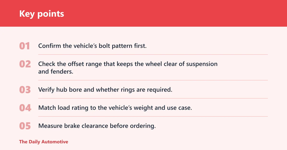 Key points: Which fitment specs matter most?
