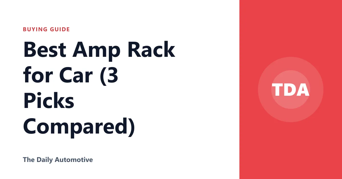 Best Amp Rack for Car (3 Picks Compared)