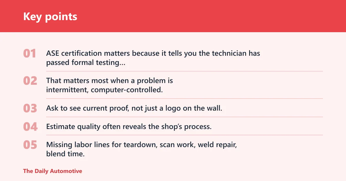 Key points: What should you look for in a shop?