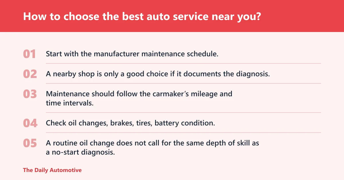 Steps: How to choose the best auto service near you?