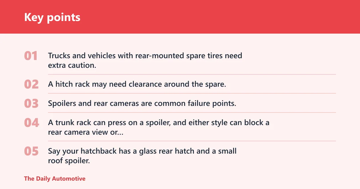Key points: Which rack fits your car?
