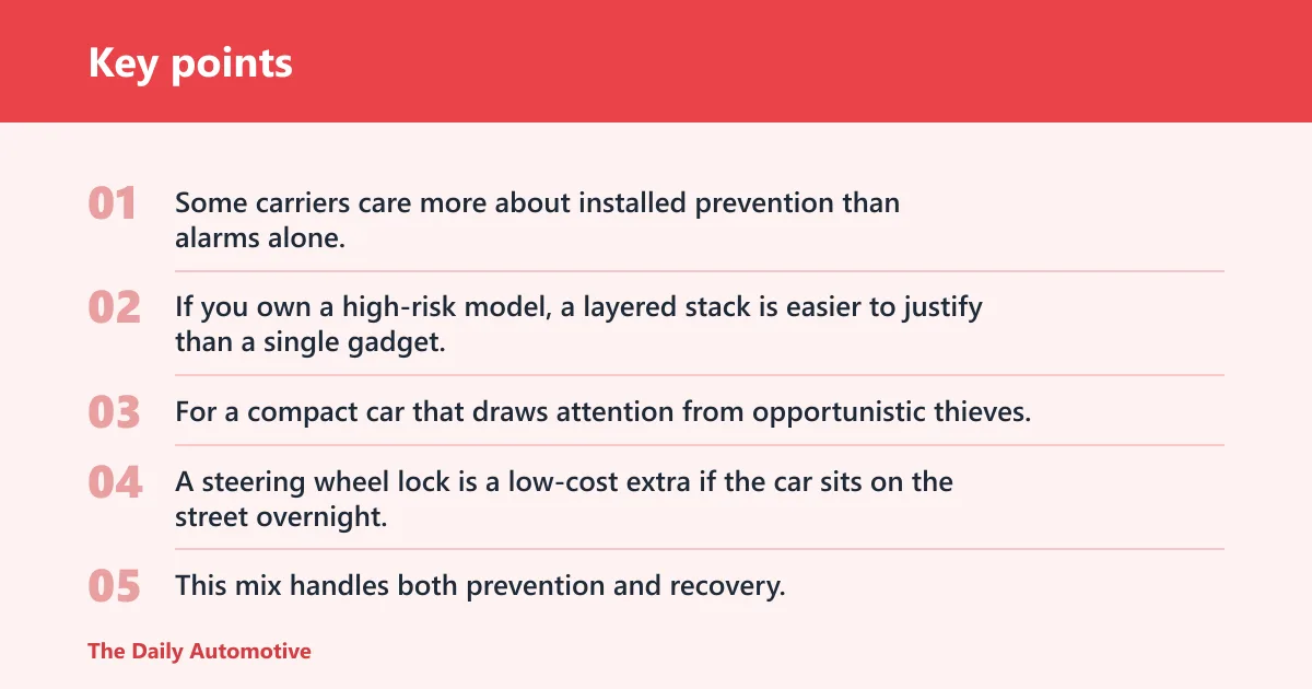 Key points: What anti-theft device is best for your vehicle?