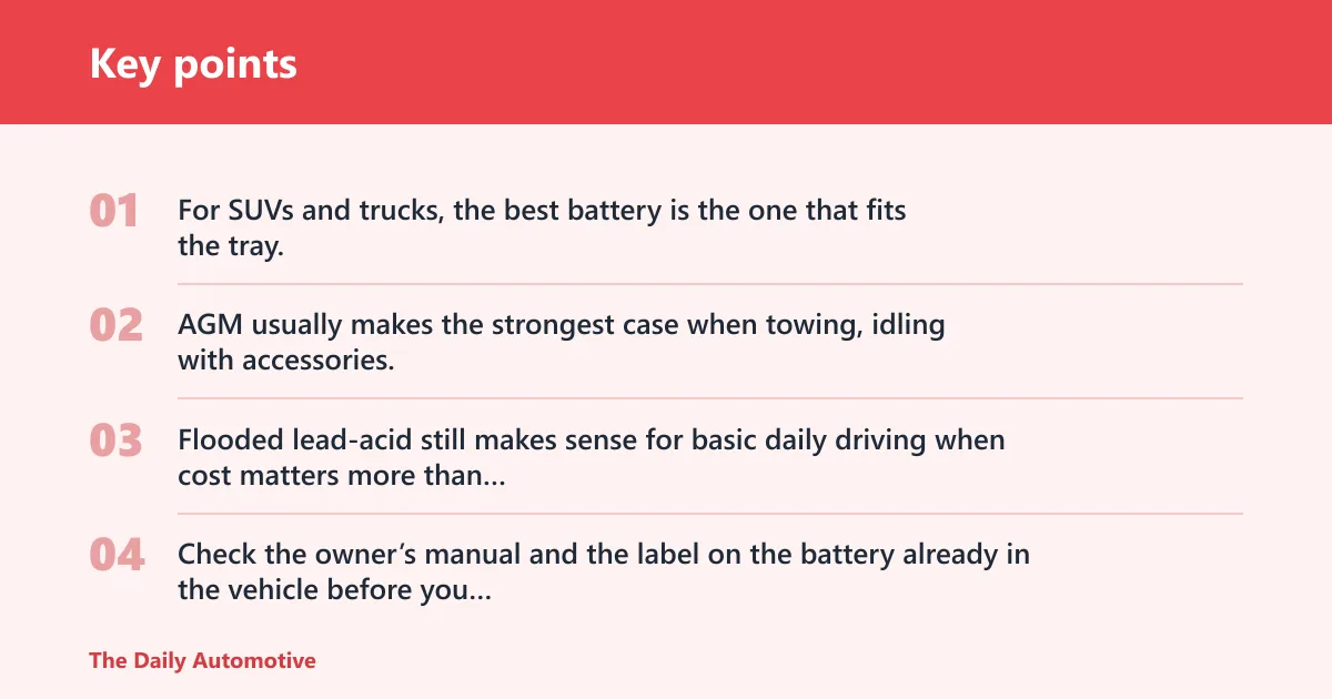 Key points: Quick comparison