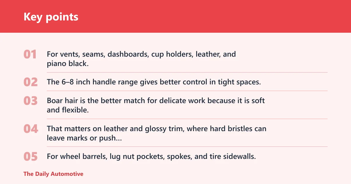 Key points: Which brush works best for each surface?