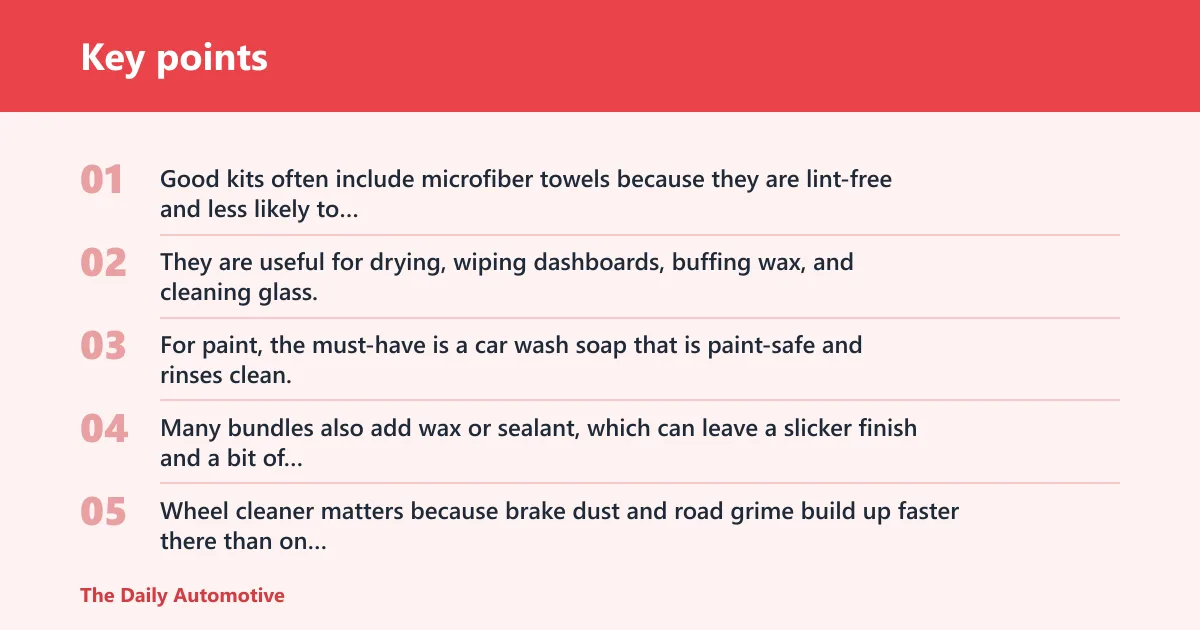 Key points: What should a good kit include?