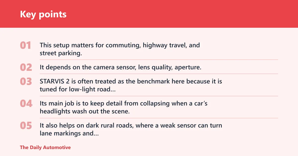 Key points: What does night vision mean on a dash cam?