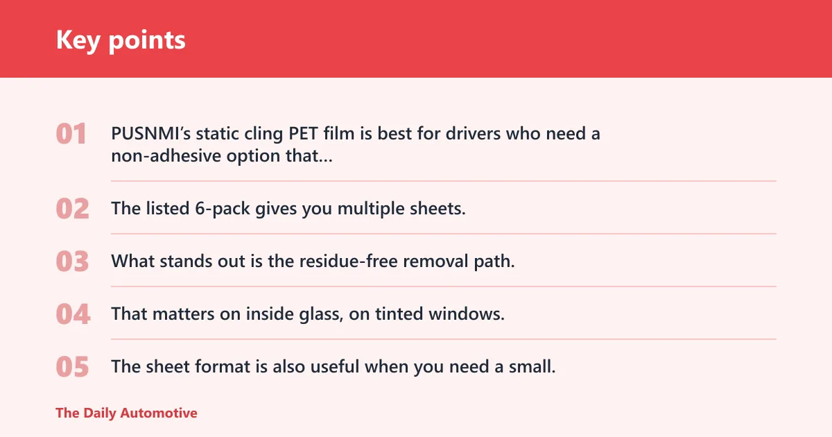 Key points: Which windshield decal is best for your use case?