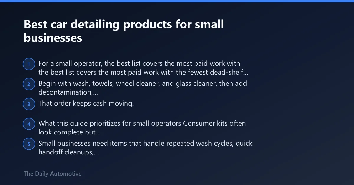 Steps: Best car detailing products for small businesses