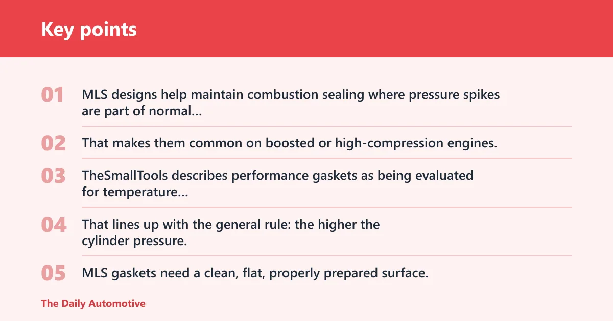 Key points: MLS head gasket kits