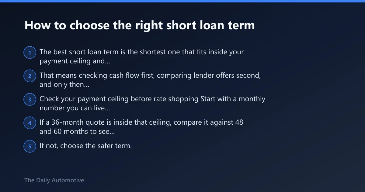 Steps: How to choose the right short loan term