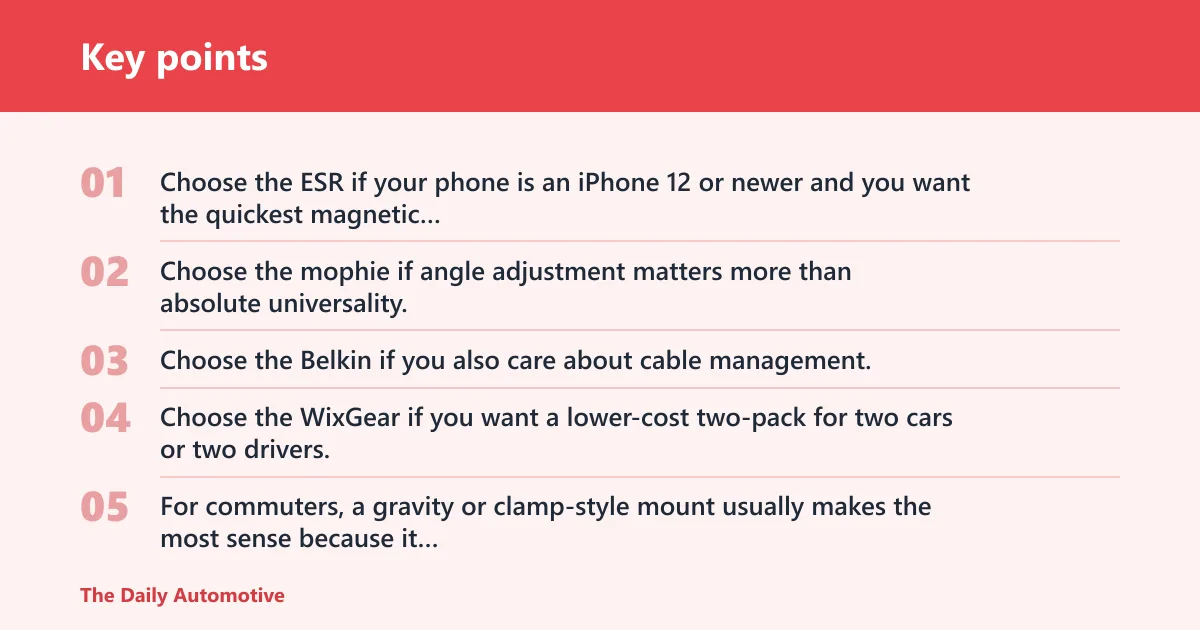 Key points: Which one should you buy?