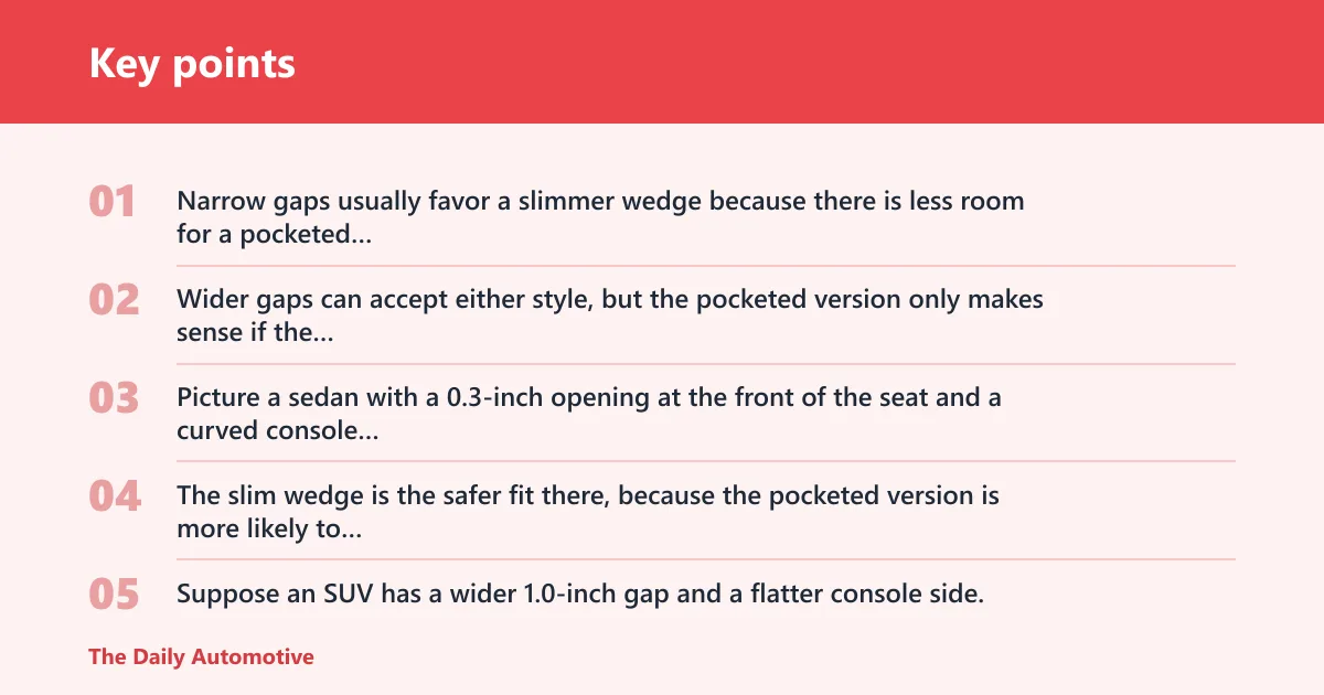 Key points: What gap width do you have?