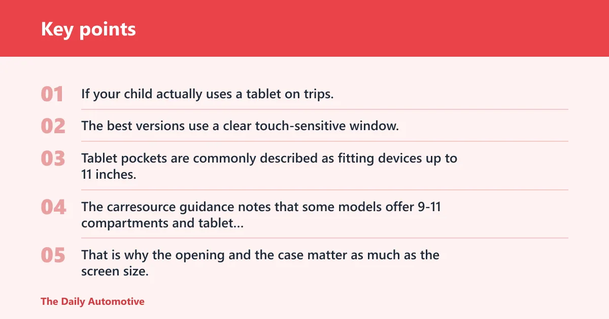 Key points: Tablet holder organizer: best for screen time