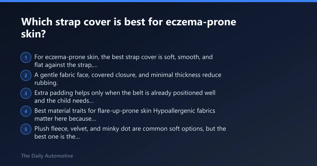 Steps: Which strap cover is best for eczema-prone skin?