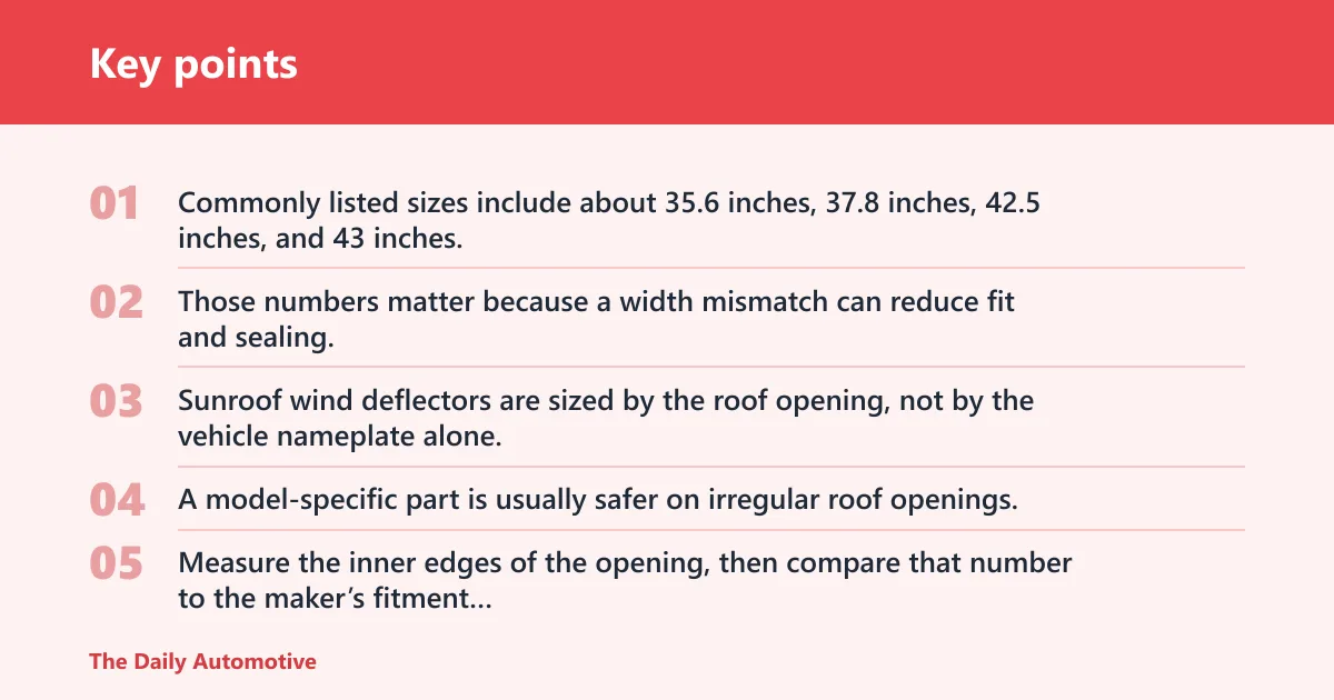 Key points: What size deflector do you need?
