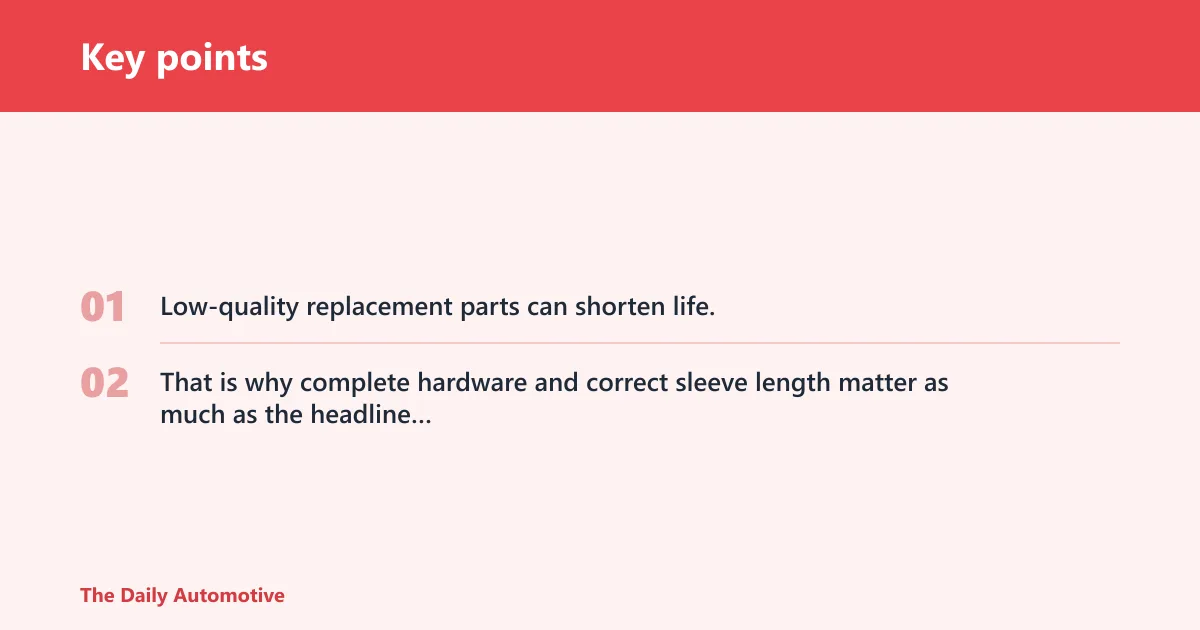 Key points: What symptoms a worn stabilizer link causes