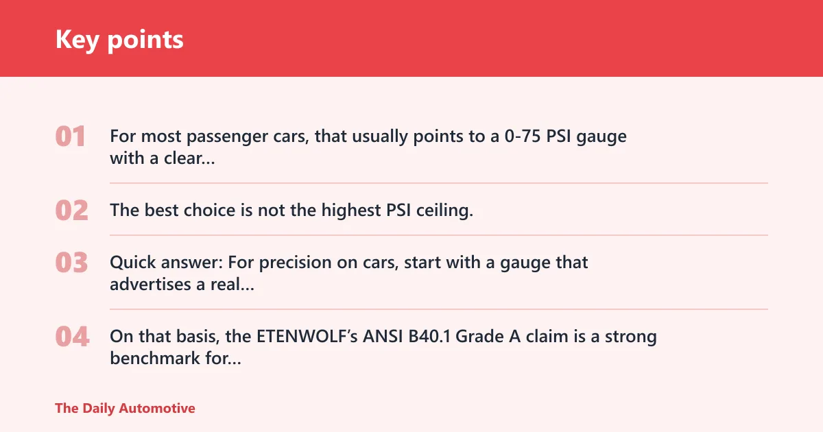 Key points: Which tire gauge is most accurate for cars?