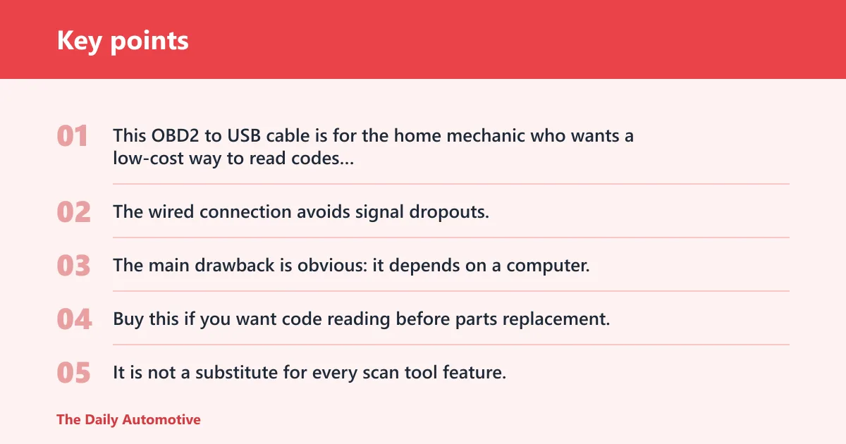 Key points: Safety and diagnosis kit: best for lifting and fault-finding