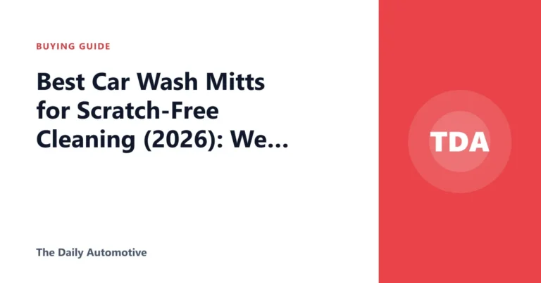 Best Car Wash Mitts for Scratch-Free Cleaning (2026): We Compared