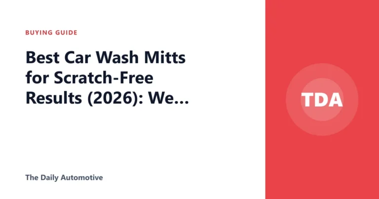Best Car Wash Mitts for Scratch-Free Results (2026): We Compared
