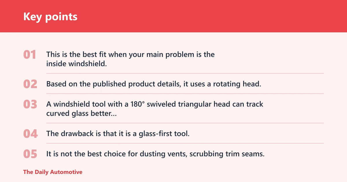 Key points: Beieverluck windshield cleaner kit: best for tight corners