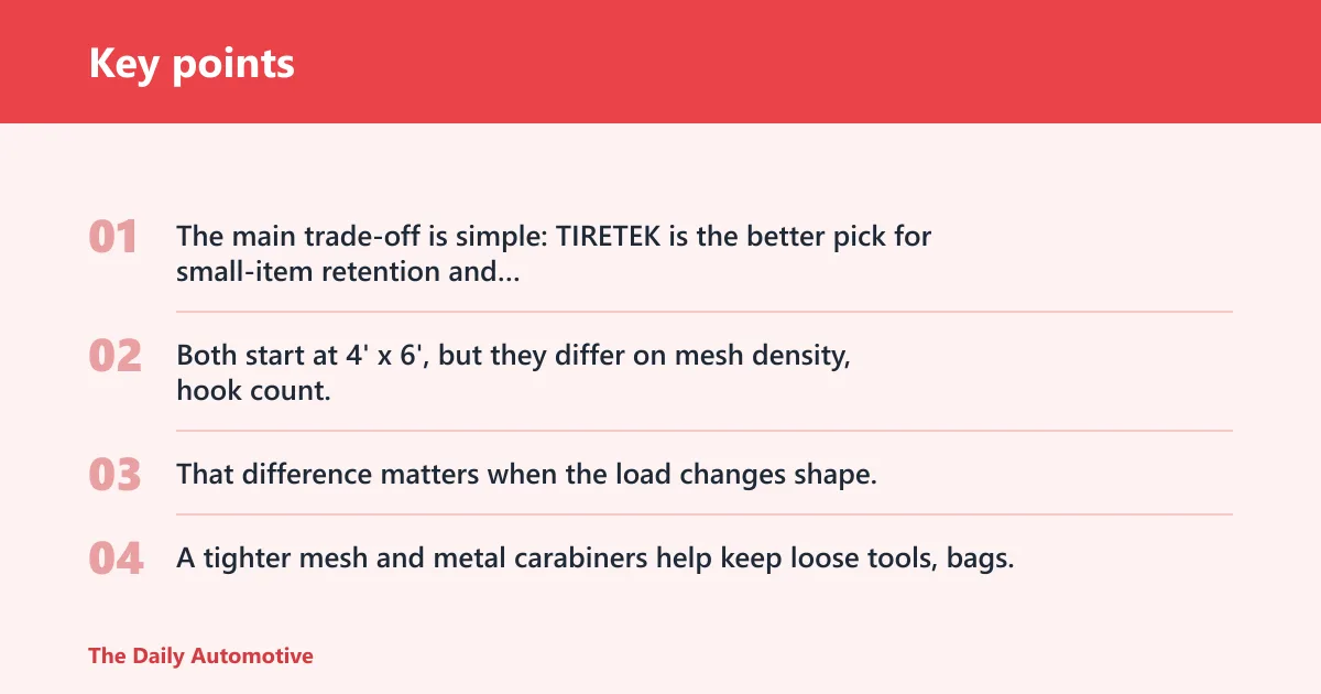 Key points: Quick comparison