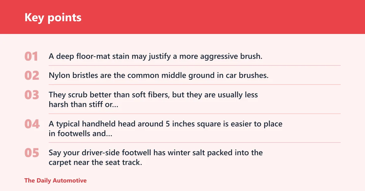 Key points: What is the best carpet brush for car interiors?