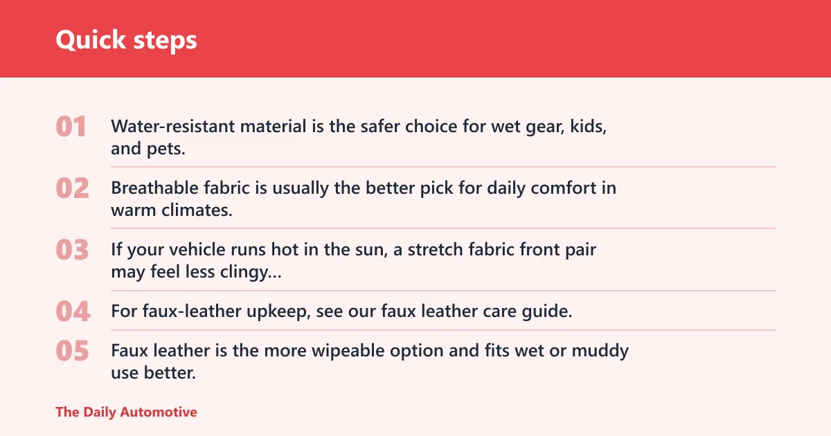 Quick steps: How do you choose the right material and install type?