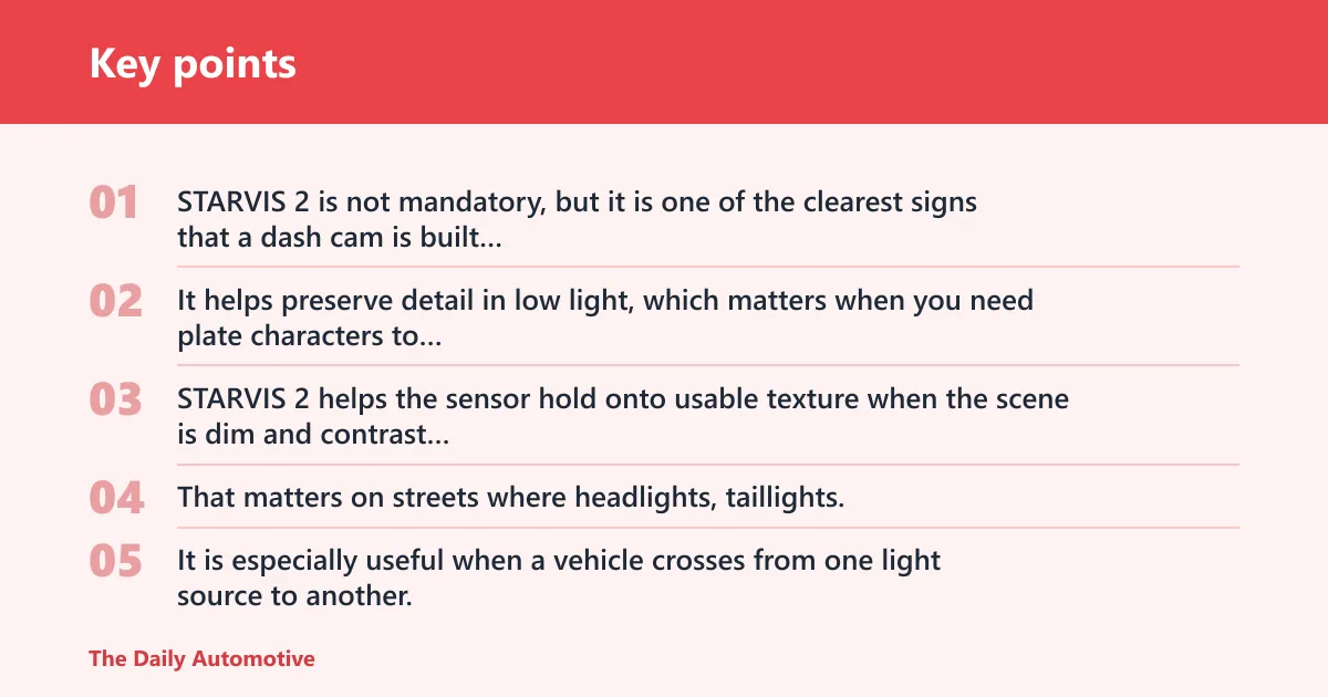 Key points: Do you need STARVIS 2 for night vision?