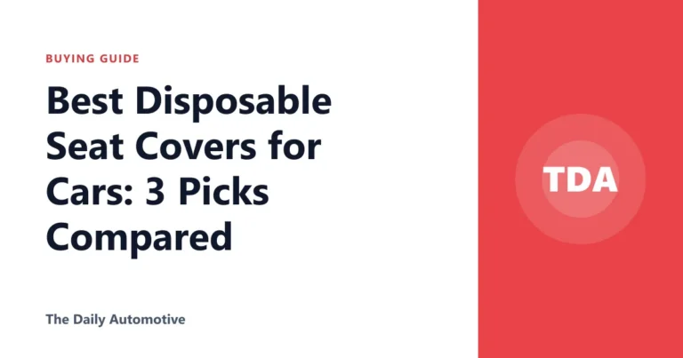 Best Disposable Seat Covers for Cars: 3 Picks Compared